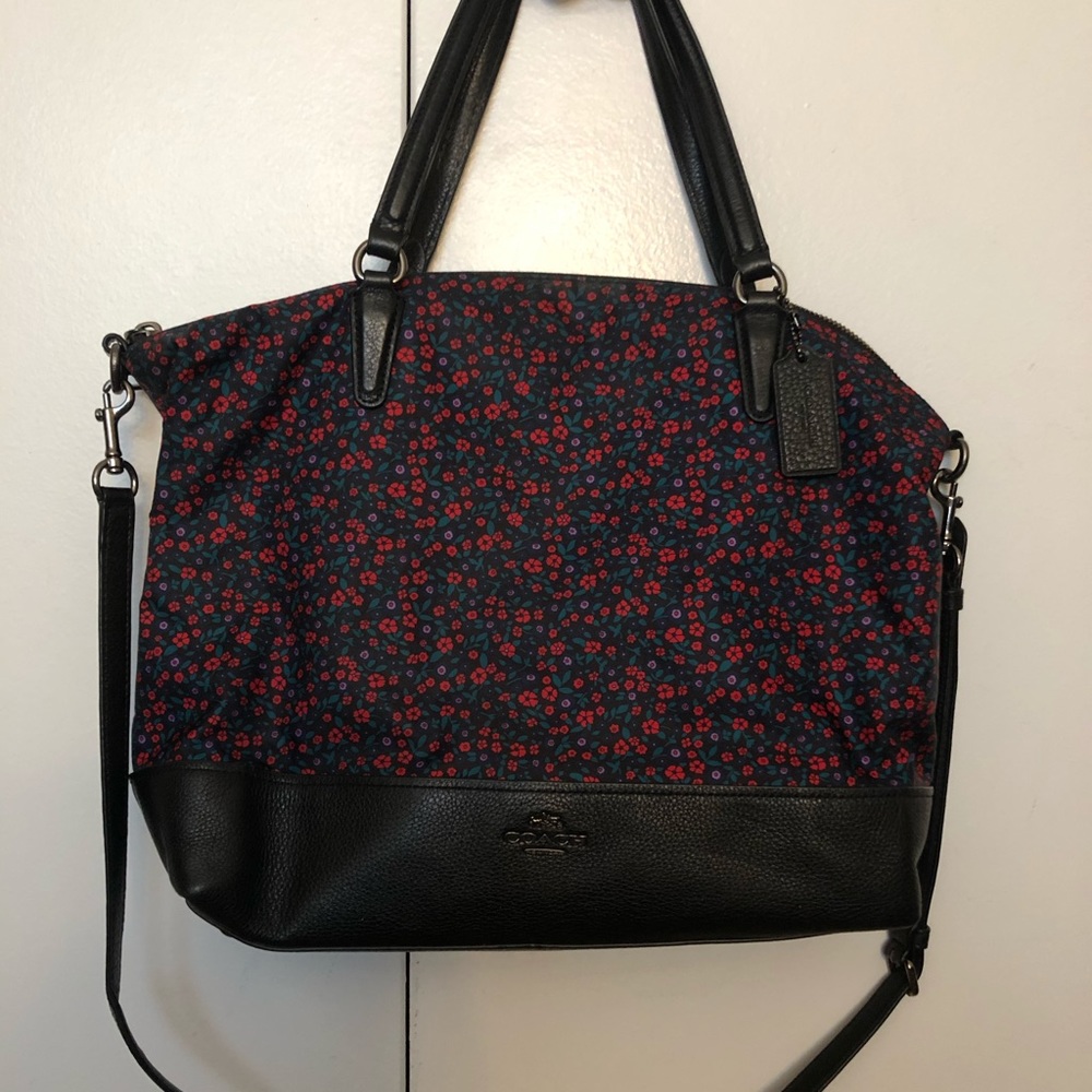 Coach flower tote